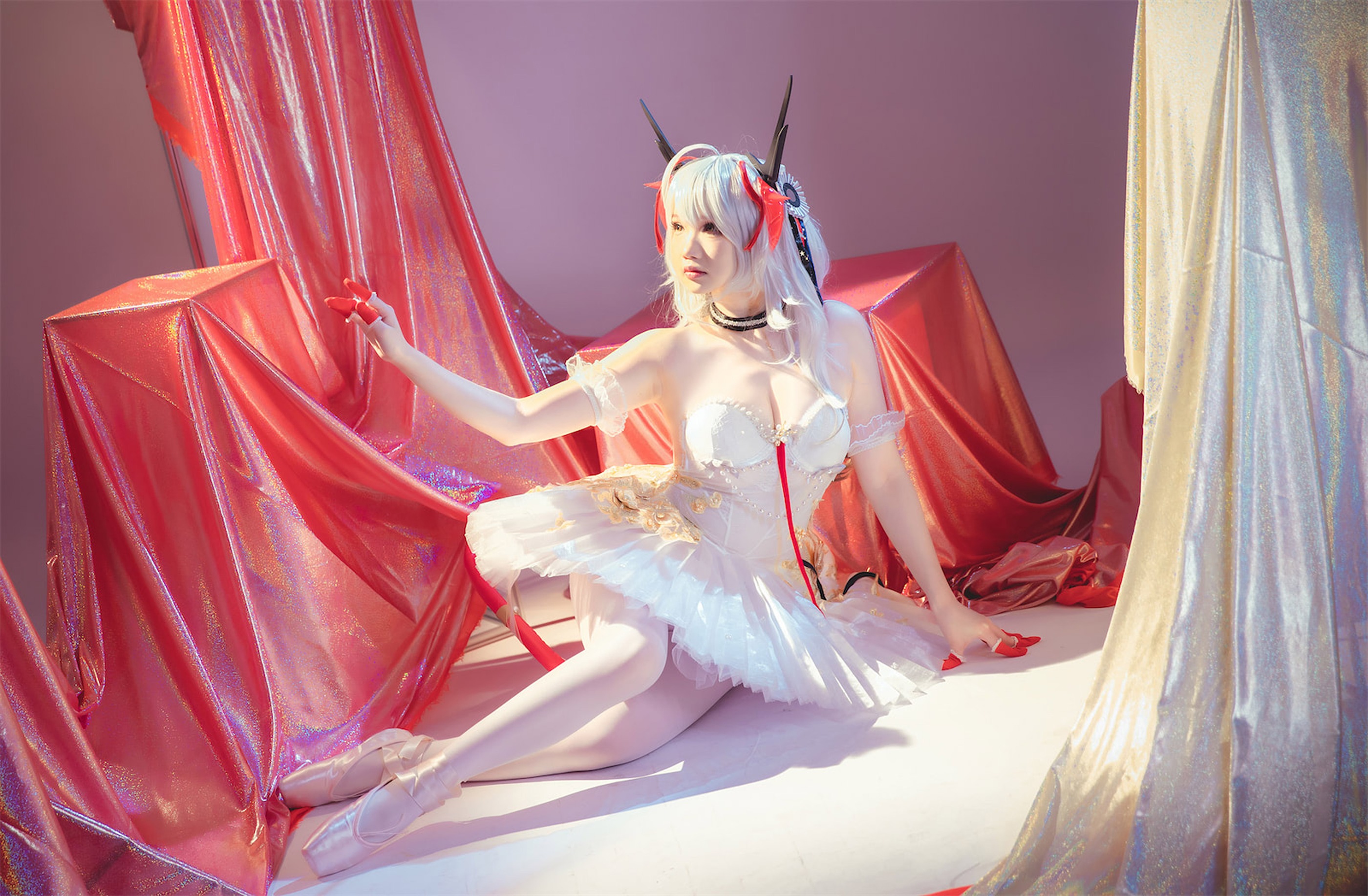 图片[1]-雪晴Astra – NO.044 明日方舟W芭蕾[80P]-XikXak
